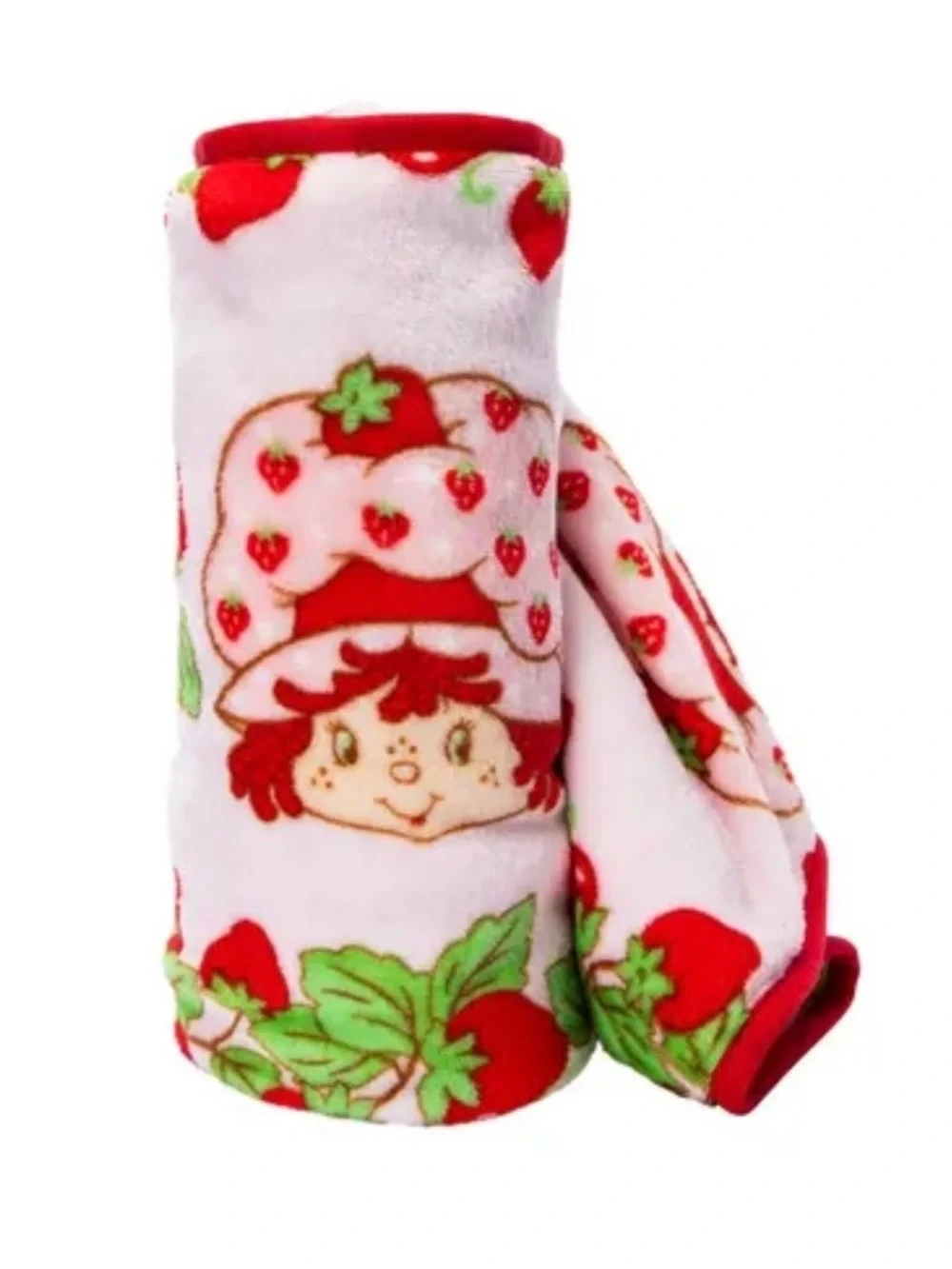 Strawberry Shortcake Kids Soft Plush Travel Blanket - 40” x 50” EUC